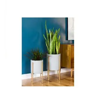 Best Plant Decor Mehrere Design Metall Pflanz gefäße und Töpfe gemalt Finishing Design Indoor Home Decor Design