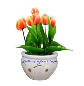Pots et jardinières en céramique vietnamienne faits à la main, best-sellers / argile émaillée d'intérieur pour fournitures de jardinage et articles de décoration intérieure - Product Image 6