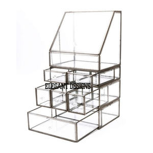 กล่องใส่เครื่องประดับสแตนเลสสตีลสีทองแบบคลาสสิกสุดพิเศษ 3 ช่อง ทนทาน เป็นมิตรกับสิ่งแวดล้อม ขายดีอันดับต้นๆ - Product Image 2