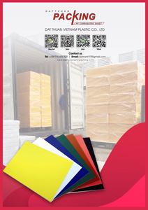 แผ่นพีพีสีสันสดใสคุณภาพสูงจากเวียดนาม ยี่ห้อ Dat Thuan หนา 2.5 มม. ขนาด 1220-2440 มม. บริการแกะสลัก ตัด และขึ้นรูป - Product Image 2