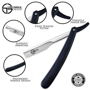 Maquinilla de afeitar Barbero de una sola hoja con mango de plástico clásico - Product Image 2