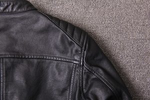 Vestes de moto en cuir pour hommes, des manteaux de motard décontractés aux styles vintage Cafe Racer avec de véritables protecteurs - Product Image 6