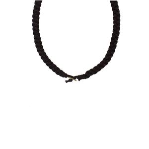 Collar de Joyería de Moda Hawaiano Tahitiano con 6 Flores de Tiaré de Nácar en Cordón Trenzado - Product Image 3