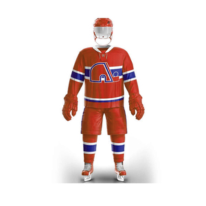 Maillots de hockey sur glace à manches longues pour hommes 2024, respirants, 100% polyester, design personnalisé, ensembles de vêtements de sport, nom d'équipe OEM - Product Image 1