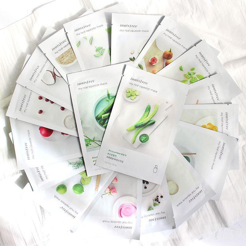 best masker innisfree My real squeeze mask sheet  13 types mask pack face pack