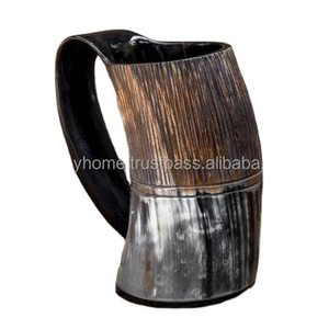 100% authentique tasse à boire en corne de buffle polie/Viking boire une corne de bière tasse Tankard tasse par Craftsy Home - Product Image 3