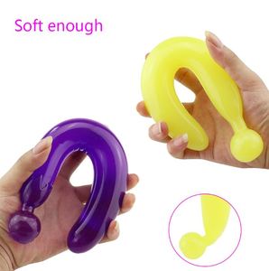 Langer <span class=keywords><strong>Dildo</strong></span> Masturbator in Bananen- oder Gurkenform Realistischer Großer Penis Sexspielzeug für Frauen - Product Image 3