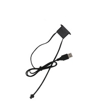 Controlador de Potencia para Tira de Luces, Mini Inversor de 5V USB, Cable de Alambre EL de 1-5M y 185mm, Inversor de Luz de Neón, Decoración Festiva, Cable EL USB