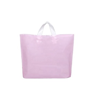 Hanpak, precio de fábrica, venta al por mayor, logotipo personalizado, Asa de bucle suave, embalaje de ropa, bolsa de plástico PE biodegradable con logotipo - Product Image 3