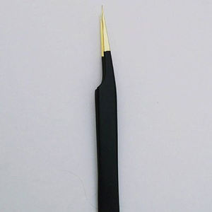 Faible QUANTITÉ MINIMALE DE COMMANDE Noir Brucelles Cils Personnalisé Privé Étiquette Noir Plasma Cils Brucelles Pointues Pointe Noir Pinces En Acier Inoxydable - Product Image 6