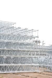 40 mètre Galvanisé Mât Tubulaire à 3 pieds Antenne de Télécommunication Solaire Lumière Tour V-COATING - Product Image 4