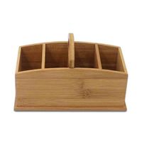 Porte-couteaux avec poignée latérale en fer forgé à cinq compartiments, design Jali, support en bois pour ustensiles de cuisine