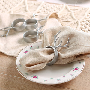 Servilleteros de acero inoxidable de gama alta, servilleteros de Metal dorado y plateado para banquetes de boda, fiestas para decoraciones de Acción de Gracias - Product Image 3