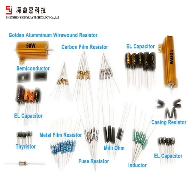 Hot Sale Metal Oxide Resistor Film Resistor 1/4W 1W 2W 1% 5% Tolerance 1k 10k 47 22ohm Resistor