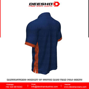 Hot Fashion personnalisé anti-rides pleine Sublimation brodé tissu éponge tricoté pour chemise pour hommes/femmes en gros - Product Image 2