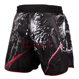 MMA <b>Shorts</b> custom design 100% <b>polyester</b> sublimation printed Breathable MMA Fighting <b>Shorts</b> Pakistan Men Wear Fighting <b>Shorts</b> - Product Image 4