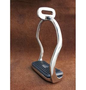 Estribos Personalizables de Alta Calidad para Caballo, Diseño Curvo, Modelo LLTST-A, Duraderos, de Aluminio y Latón, con Logotipo Personalizado - Product Image 1