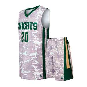 Maillots de basket-ball professionnels de haute qualité personnalisés par Sublimation ensemble uniforme respirant porter pour l'équipe basket-ball personnalisé - Product Image 1