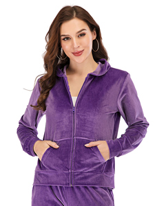 New Trending Spring warm <b>velvet</b> thick hoodie embroidery front pocket long sleeve velour hoodies sweatshirt premium Quality Hood - Product Image 5