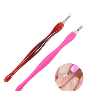 Removedor de cutículas de acero inoxidable, manicura y pedicura, Material de plástico duradero - Product Image 4