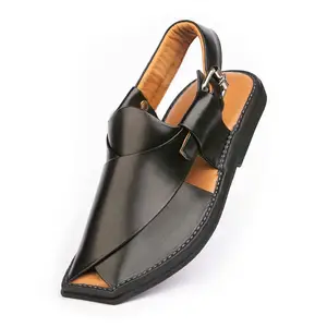 Top Quality Men's Peshawari Chappal 100% PU Genuine Leather Customized Men Sandal