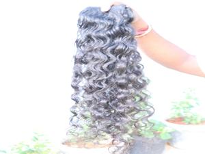 ผมเรมี่ดิบหยิกหยักศกสำหรับต่อผมชาวอินเดียมัดผมมนุษย์ผมนุ่มรู้สึกแบบใช้มือตรงอินเดีย - Product Image 4