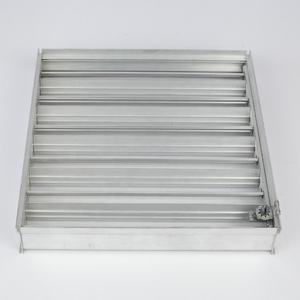 แผ่นอลูมิเนียมสีดำธรรมชาติสีดำตรงข้ามที่มีช่องระบายอากาศสำหรับตัวกระจายการควบคุมระดับเสียง - Product Image 1