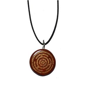 Rueda de jaspe rojo Colgantes tallados Rueda forma redonda colgantes grabados hechos a mano - Product Image 1