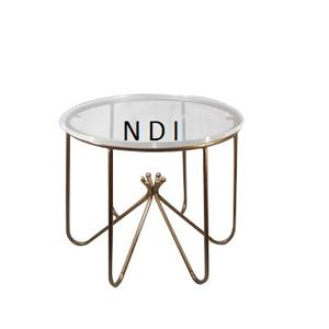 Mesa de centro decorativa hecha a mano para decoración de muebles del hogar, mesa de centro de Metal con acabado antiguo para restaurante de Hotel en casa - Product Image 1