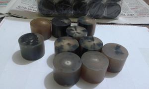 Rouleau en corne de buffle biologique solide, glacé, style animal, art populaire, objet de collection - Product Image 4