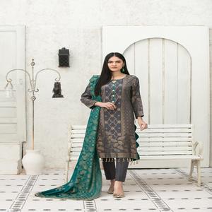 Robe d'été haute brodée pour femme Shalwar Kameez Costumes Adultes Casual Ethnique Pakistanaise Salwar Kameez Party - Product Image 1