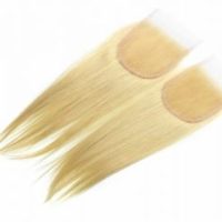 HAMDAAN IMPEX 613 Blond Pré-collé Bande Vague Fermeture Perruque Doux Indien Remy Extensions Naturel Indien Humain Super Double Dessiné