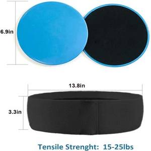 Discos deslizantes compactos de doble cara, paquete de 2 deslizadores de núcleo de Fitness en casa para un ejercicio efectivo para hacer ejercicio - Product Image 5