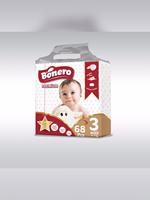 Prix bas, haute qualité, couches pour bébé jetables en coton écologique BONERO, imprimées, super absorbantes, certifiées ISO, taille mini, vertes
