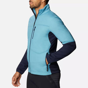 Chaqueta ligera transpirable de lana Polar con cremallera completa para hombre, cuello levantado con ilustraciones personalizables para actividades al aire libre de invierno - Product Image 4