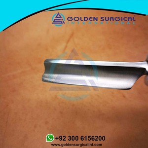 Maquinilla de afeitar recta con mango antiguo 440C para hombres, maquinilla de afeitar cortadora sólida de peso pesado con accesorios de latón - Product Image 3