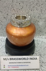 <b>tea</b> light cremation <b>urn</b> to light a candle in memory funeral supplies Brassworld India - Product Image 6