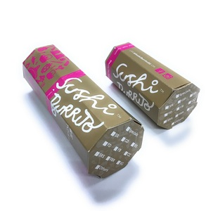 Food Grade Sushi Burrito Paper Box Packaging With Logo Printing