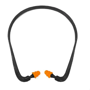 噪音消除单独包装的可重复使用的带状耳塞护耳NRR 22dB，批发价来自美国