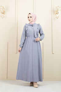 Nueva temporada de vestidos islámicos modestos para mujer Abaya Kaftan túnica Kimono Hijab etéreo étnico turco calidad inspirado Dubai árabe - Product Image 4