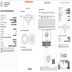 D สี SI1 Carity ขนาด1.58Ct ขัด Labgrown เพชรรูปทรงกลม HPHT-CVD เครื่องประดับเพชรเพชรหลวม - Product Image 5