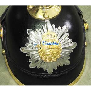 Casque en cuir allemand Pickelhaube en laiton Halloween Casque d'officier en cuir impérial prussien Article cadeau spécial - Product Image 2