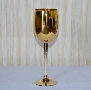 Celebración de copas de vino real de lujo de diseño de lujo de estilo indio caliente mira copas de vino para la boda y fiesta suministros - Product Image 3