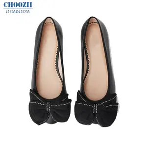 2020 Choozii New Design HighハイエンドBlack Genuine Leather Flat Mary Jane ShoesためGirls