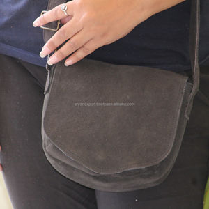 Suede Real Leather Ever Stylish Fashionable Ladies Hand <b>Bag</b> <b>Sling</b> <b>Bag</b> - Product Image 1