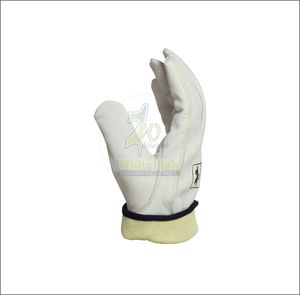Guantes de Cuero Blancos Unisex para Conductor, Anti-Impacto, Antideslizantes, Resistentes al Calor y a los Cortes, con Logotipo Personalizado, Guantes de Seguridad de Cuero Vacuno - Product Image 2