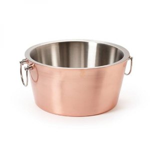 <b>Wine</b> Basket Food Basket Stainless Steel Copper Top Silver Bowl Trending Design Beer Basket - Product Image 1