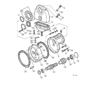 JD Tractor Cap Tornillo Número de pieza 19H1139 Reemplazo de alta calidad Heavy Duty Tractor Componente Durable OEM Equipo agrícola - Product Image 3