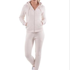 top quality Soft Pink Color Zipper women jogging suit women tracksuit manufacture by SKYFA sports - Product Image 1