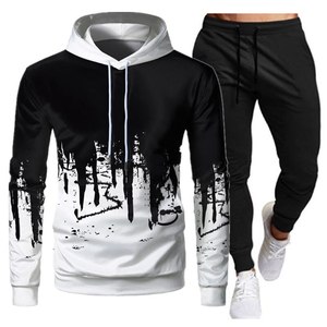 Wholesale Men's Stylish Winter Windproof Tracksuit Sets Customized Designer Print High Quality 100% Cotton Polyester Quick Dry - Product Image 5